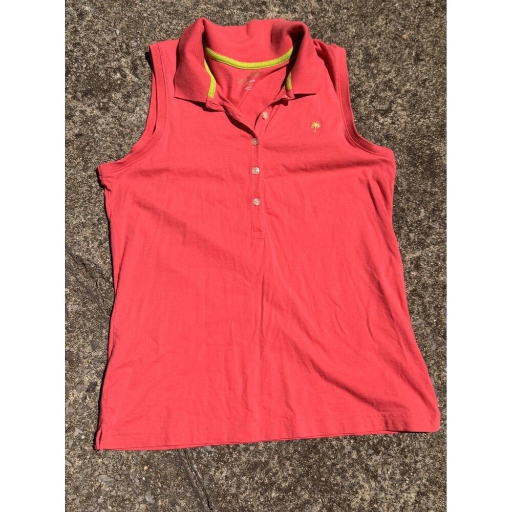 Lilly Pulitzer Pink Sleeveless Polo Women's Size Large